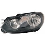 Left (Driver) Headlight Assembly for 2010 - 2014 Volkswagen GTI, Front Headlight Assembly Replacement Housing / Lens / Cover, Hella Brand, Composite; 5K0941005C, Replacement