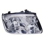 Right (Passenger) Headlight Assembly for 1999 - 2002 Volkswagen Jetta, Front Assembly Replacement Housing / Lens / Cover, without fog lights, with bright bezel, late design, Composite,  1J5941018AJ, Replacement
