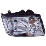 Right (Passenger) Headlight Assembly for 2002 - 2005 Volkswagen Jetta, Front Replacement Housing/Lens/Cover, Fits 2.0L L4, 2.8L V6, 1.9L L4, without Fog Lights; Type 4; From VIN# 2108642; Composite;  1J5941018BJ