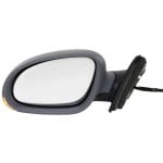 Power Mirror for Volkswagen Jetta Sedan 2005-2010, Left (Driver), Manual Folding, Heated, Paintable, with Signal Light, without Puddle Light, Replacement