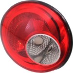 Tail Light for Volkswagen Beetle 2006-2010, Left (Driver), Lens and Housing, Halogen, Convertible/Hatchback - CAPA-Certified, Replacement