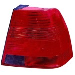 Right (Passenger) Tail Light Lens/Housing for 1999 - 2003 Volkswagen Jetta, 4 Door Sedan, Rear Tail Light Assembly Replacement Housing / Lens / Cover, w/o Bulbs and Sockets,  1J5945112S, Replacement