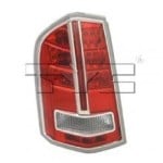 Left (Driver) Tail Light Lens/Housing for 2012-2014 Chrysler 300 (Base Model, C, C Luxury, S, SRT8, SRT8 Core), Rear Assembly from 3-19-12, Platinum, Includes Lens,  68154607AC, Replacement