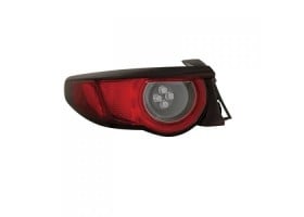 LED Tail Light Assembly for Mazda 3 Hatchback 2019-2021, Outer Left (Driver), without Signature Lighting, CAPA-Certified, Replacement