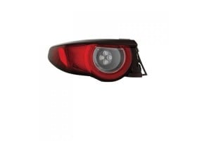 LED Tail Light Assembly for 2019-2021 Mazda 3 Hatchback, Left (Driver), Outer with Signature Lighting, CAPA-Certified Replacement