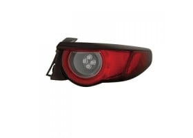 Tail Light Assembly for Mazda 3 Hatchback 2019-2021, Right (Passenger), Outer, LED, Without Signature Lighting - CAPA-Certified, Replacement