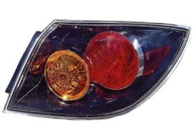 Right (Passenger) Tail Light Lens/Housing for 2004-2006 Mazda 3, 4 Door Hatchback, Without LED, OEM equivalent BN8F51170D, Replacement