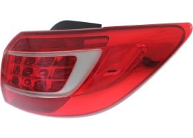 Tail Light Assembly for KIA Sportage 2011-2013, Outer, Right (Passenger) Side, Replacement