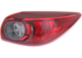 Tail Light Assembly for Mazda 3 Hatchback 2014-2018, Right (Passenger) Outer, Halogen, for Vehicles Built in Mexico (2017-2018)/Japan, Replacement