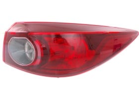Tail Light Assembly for Mazda 3 Sedan, Right (Passenger) Outer Halogen, Suitable for 2014-2018, Vehicles Built in Mexico (2016-2018) / Japan, Replacement