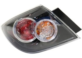 Tail Light Assembly for 2007-2009 Mazda 3, Left (Driver), Standard Type, Hatchback, Replacement