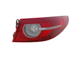 LED Tail Light Assembly for Mazda 3 Sedan, Right (Passenger) Side, Outer, 2019-2021, Without Signature Lighting, Replacement