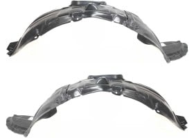 Front Fender Liner Pair/Set for 2004-2009 Mazda 3, Right (Passenger) and Left (Driver) Side Replacement