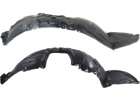 Front Fender Liner Pair/Set for Mazda 3 2010-2013, Right (Passenger) and Left (Driver), 2.5L Engine, Replacement