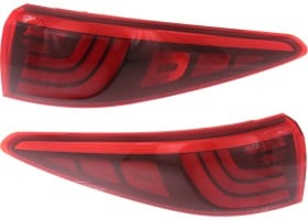 Tail Light Pair/Set for KIA Sportage 2017-2019, Right (Passenger) and Left (Driver), Outer, Red Lens Replacement