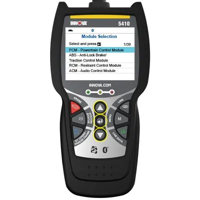 A mechanic using a digital multimeter to test the electrical connector for the Front Axle Disconnect actuator.