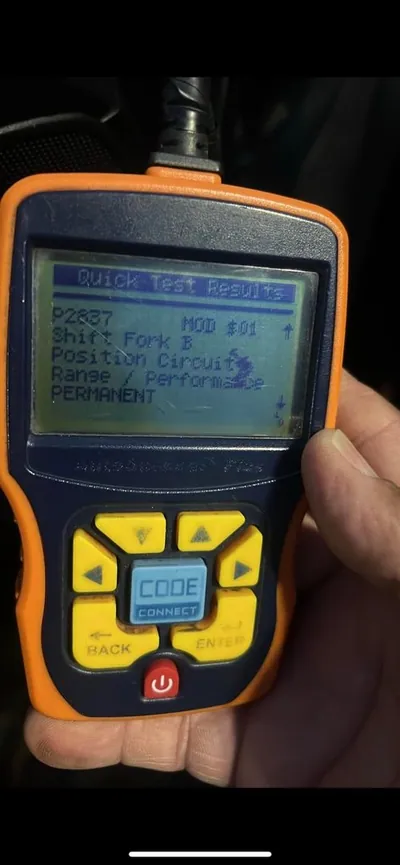 An OBD-II scan tool displaying the P0963 diagnostic trouble code.