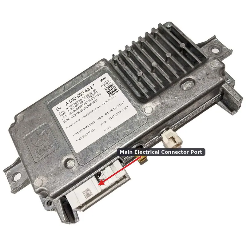 An automotive Parking Assist Control Module (PACM) electronic unit.